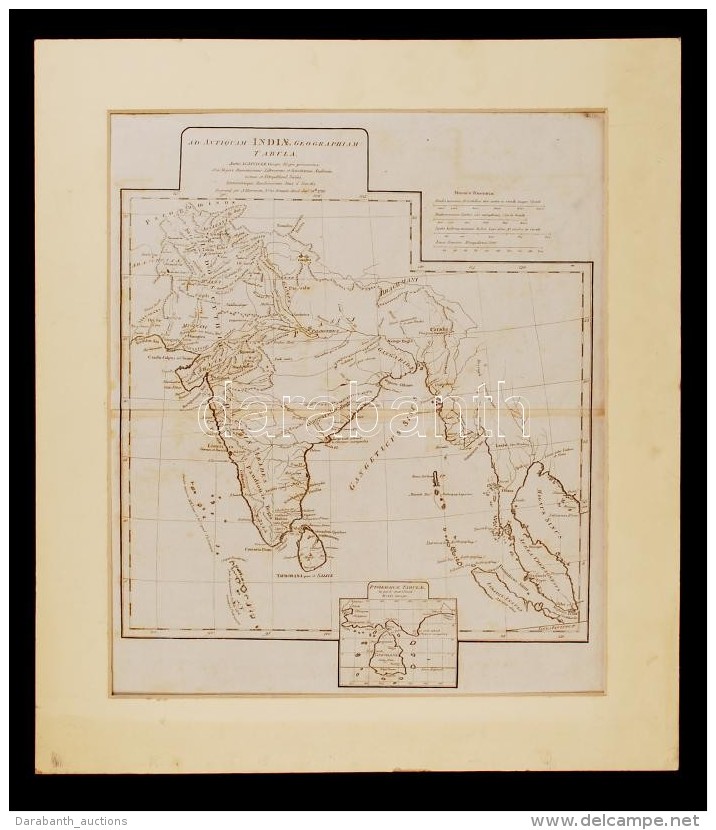 1788 Andor D'Anville: India és Távol Kelet RézmetszetÅ± Térképe / 1788 Map Of... - Altri & Non Classificati