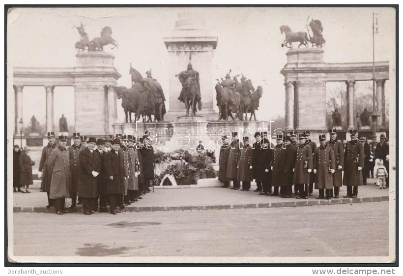 1935 Ünnepség A HÅ‘sök Terén, Uy Kálmán Keszthelyi MÅ±termébÅ‘l,... - Andere & Zonder Classificatie