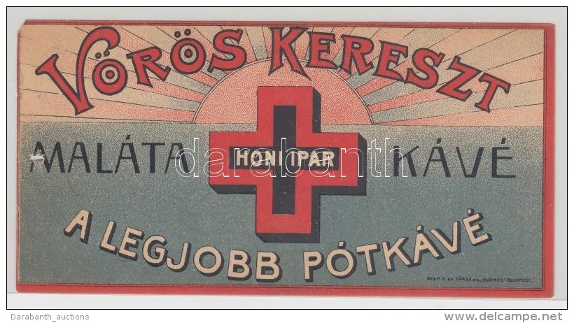 Vörös Kereszt Maláta Kávé - A Legjobb Pótkávé, Litho... - Publicidad