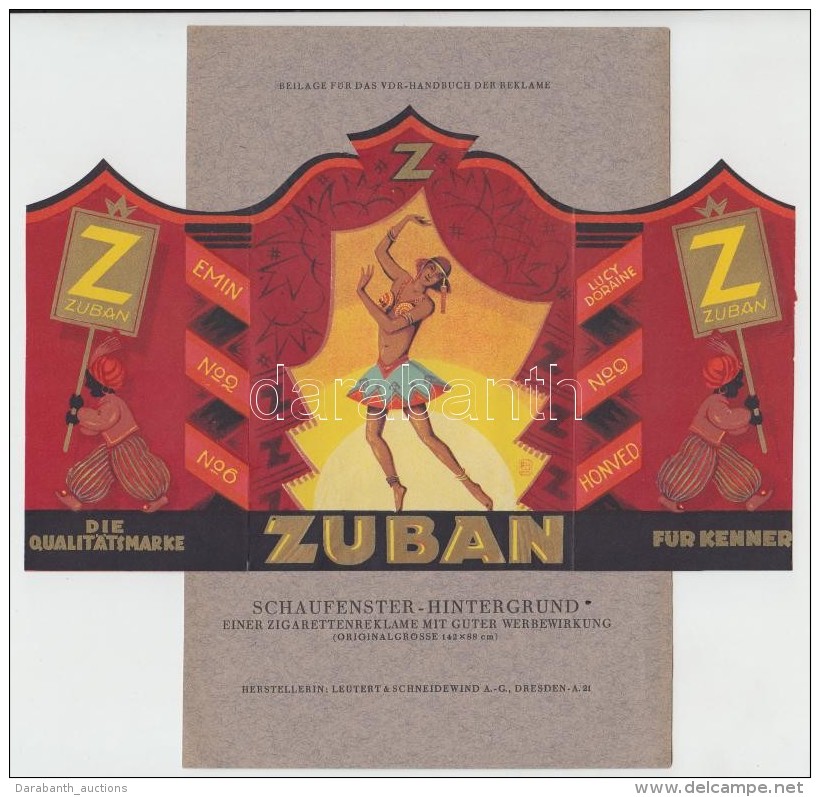 Zuban Kávéreklám, Könyvmelléklet-minta, 20,5&times;13,5 Cm - Publicités