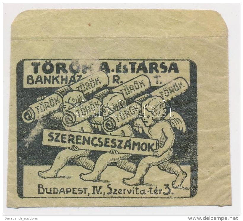 Cca 1910 Bp., V. Török és Társa Bankház. Sorsjátékhoz... - Werbung