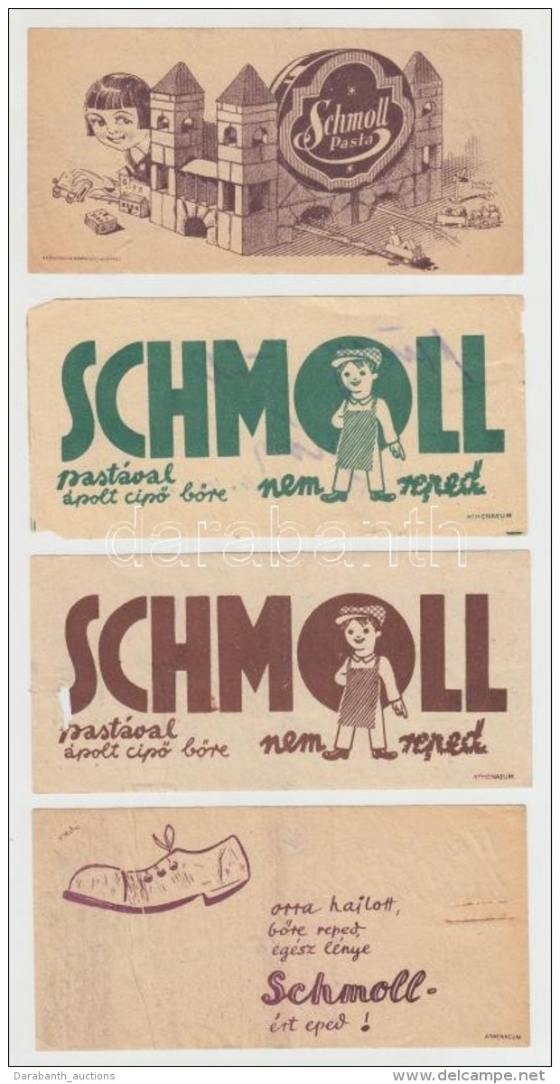 10 Db Különféle Schmoll Számolócédula - Publicidad