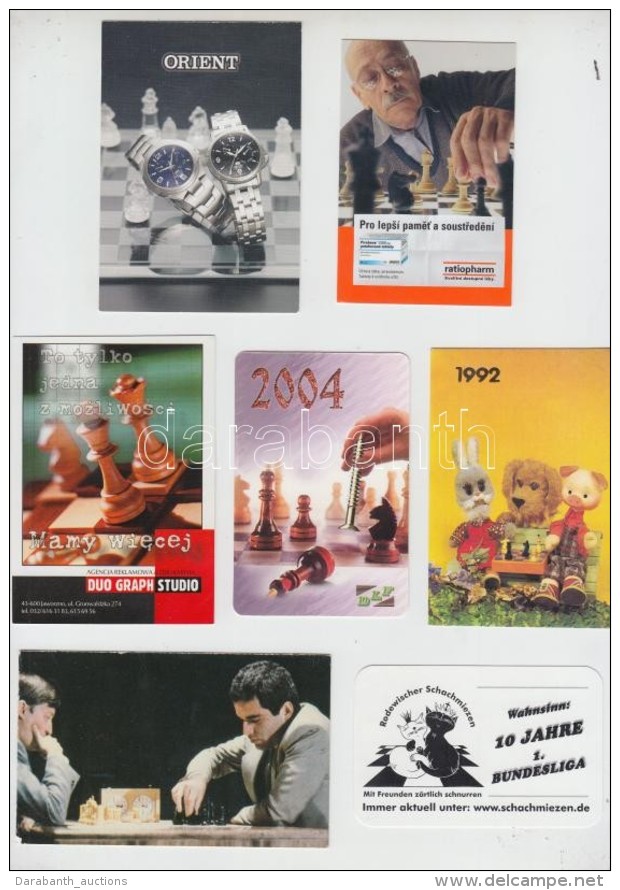 Cca 1989-2013 14 Db, FÅ‘leg Sakkal Kapcsolatos Kártyanaptár - Publicidad