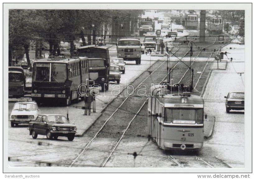 Cca 1970-1980  Budapest, A 3-as Villamos és A 43-as Busz Szolgálatban, Utólagos... - Autres & Non Classés