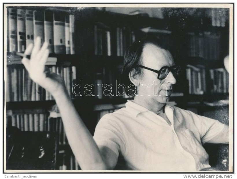 Bajor Andor (1927-1991) Romániai Magyar író, KöltÅ‘, Humorista Fotója, 18x24cm - Altri & Non Classificati