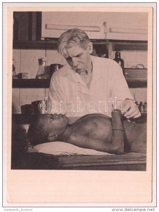 Albert Schweitzer (1865-1965) Eredeti Fotó / Original Photo 13x18 Cm - Other & Unclassified