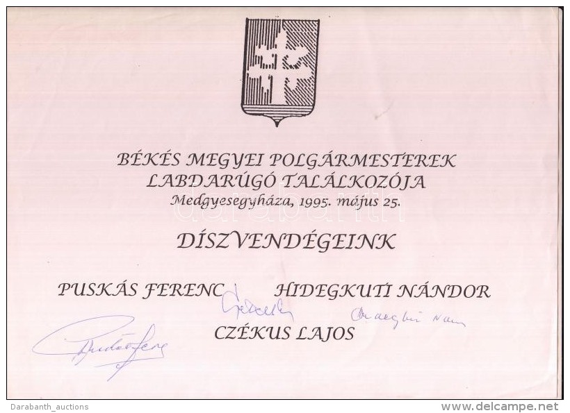 Puskás Ferenc (1927-2006) és Hidegkuti Nándor (1922-2002) Labdarúgó... - Other & Unclassified