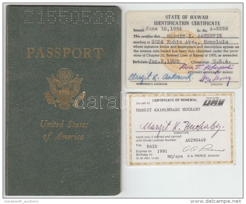 1973 Amerikai Egyesült Államok útlevele Jugoszláv SzületésÅ± Hölgy... - Non Classés