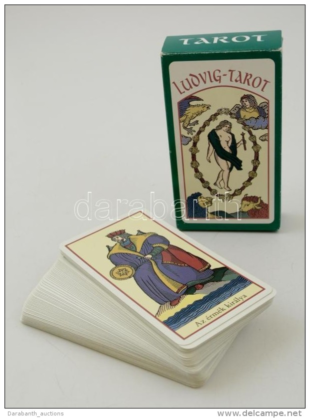 Ludwig Tarot Kártya Pakli, Leírással, Eredeti Dobozában, 12&times;6 Cm - Autres & Non Classés