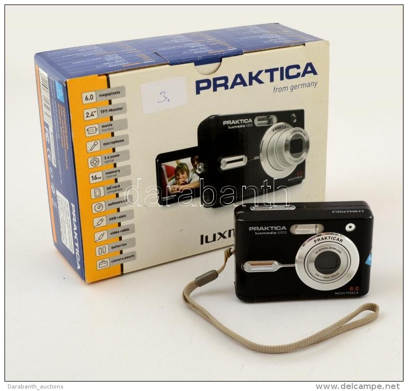 Praktica Luxmedia 6203 Digitális Kompakt FényképezÅ‘gép, Kis Kopásnyomokkal,... - Appareils Photo