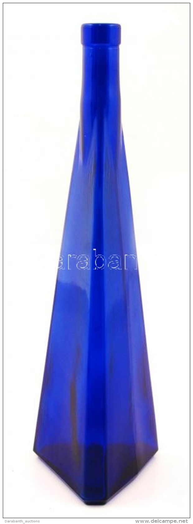 Kék, Háromszög Formájú üveg. 0,5L /  33 Cm - Verre & Cristal