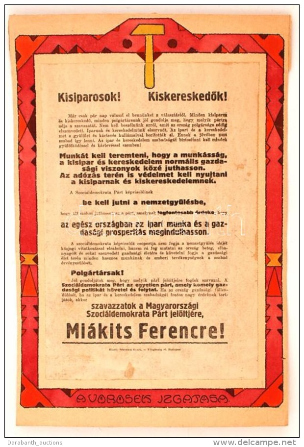 1922 Schima Bandi (1882-1959): A Vörösek Izgatása, Vegyes Technika, Papír, Jelzés... - Sonstige & Ohne Zuordnung