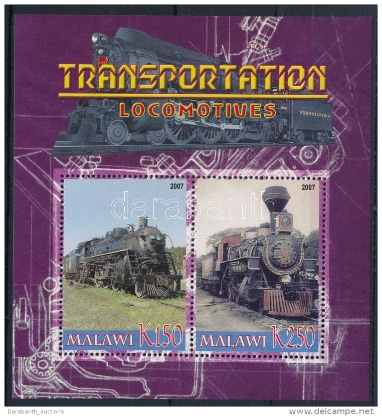 ** Malawi 2007 Vonatok Blokk - Andere & Zonder Classificatie