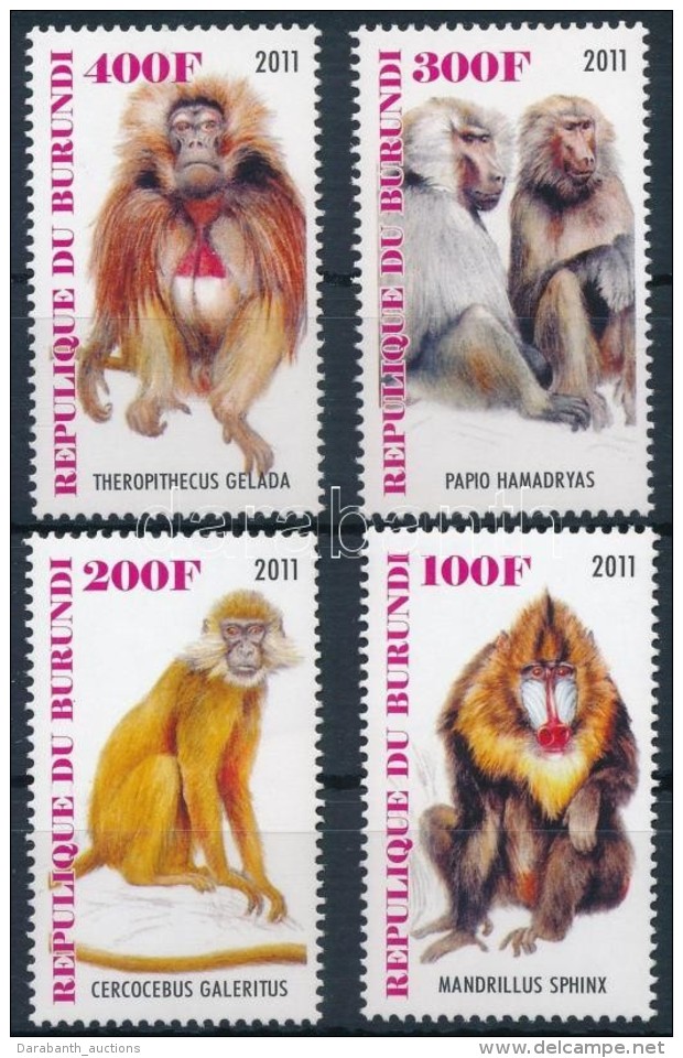 ** Burundi 2011 Majom Sor 4 értéke - Andere & Zonder Classificatie