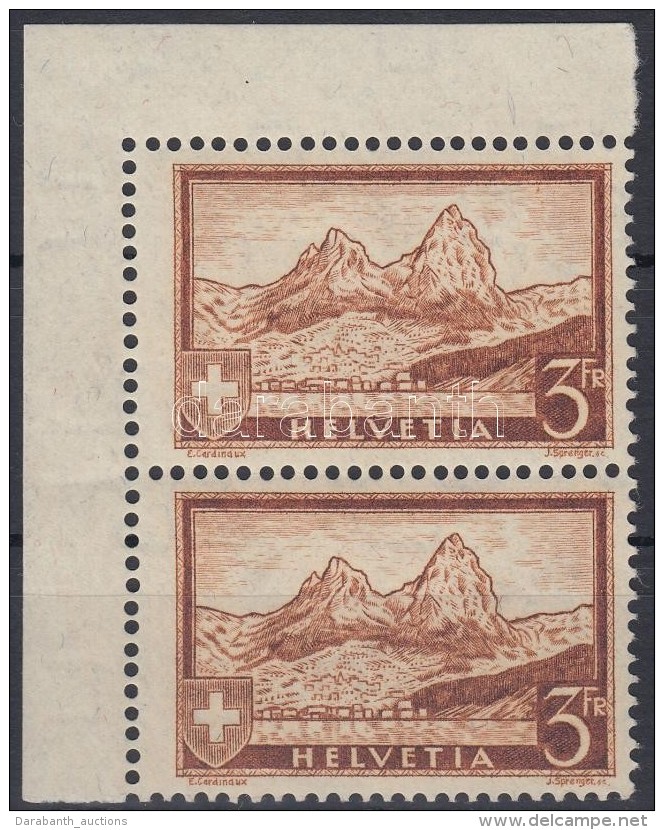 ** 1928 Mi 226 ívsarki Pár / Corner Pair - Andere & Zonder Classificatie