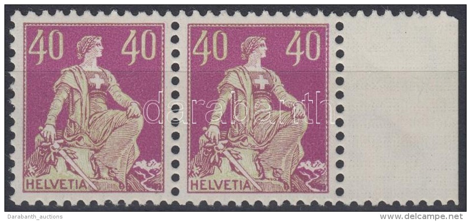 ** 1924 Mi 208 Y ívszéli Pár / Margin Pair - Andere & Zonder Classificatie