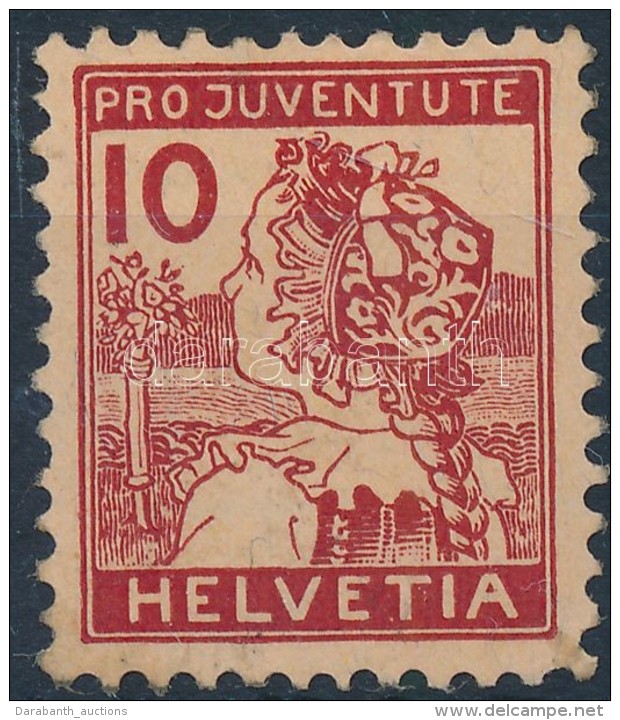 ** 1915 Pro Juventute Bélyeg Mi 129 (betapadás / Gum Disturbance) - Otros & Sin Clasificación