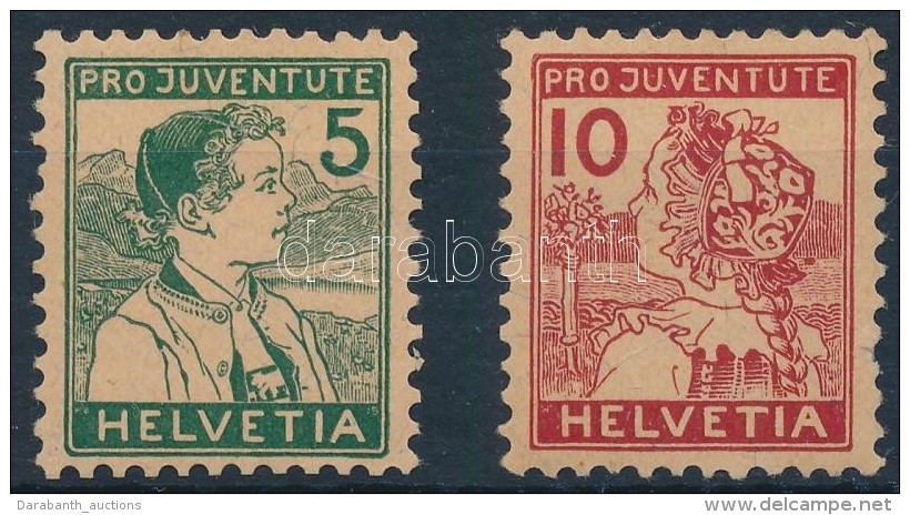 ** 1915 Pro Juventute Sor Mi 128-129 - Sonstige & Ohne Zuordnung