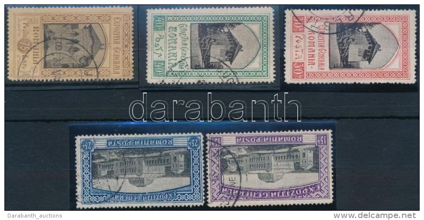 * 1906 Bukarest Jubileumi Kiállítás 5 Klf érték Mi 199-202, 204 13 1/2... - Otros & Sin Clasificación