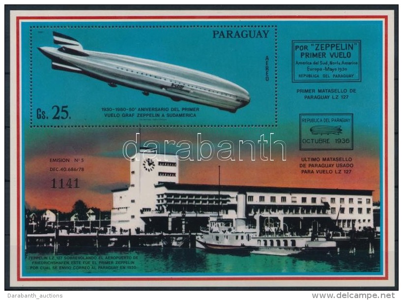 ** 1981 Zeppelin Blokk Mi 371 - Otros & Sin Clasificación