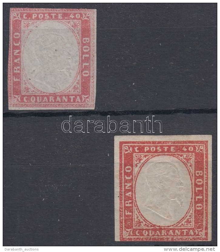 (*) Szardínia 1855  Forgalmi Mi 13 A+b - Otros & Sin Clasificación