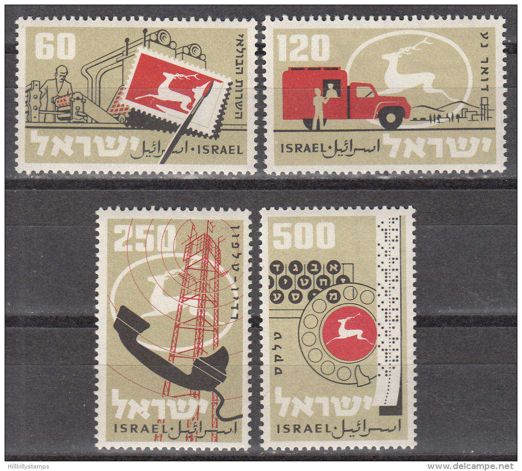 ISRAEL    SCOTT NO. 150-53     MNH   YEAR  1959 - Nuevos (sin Tab)