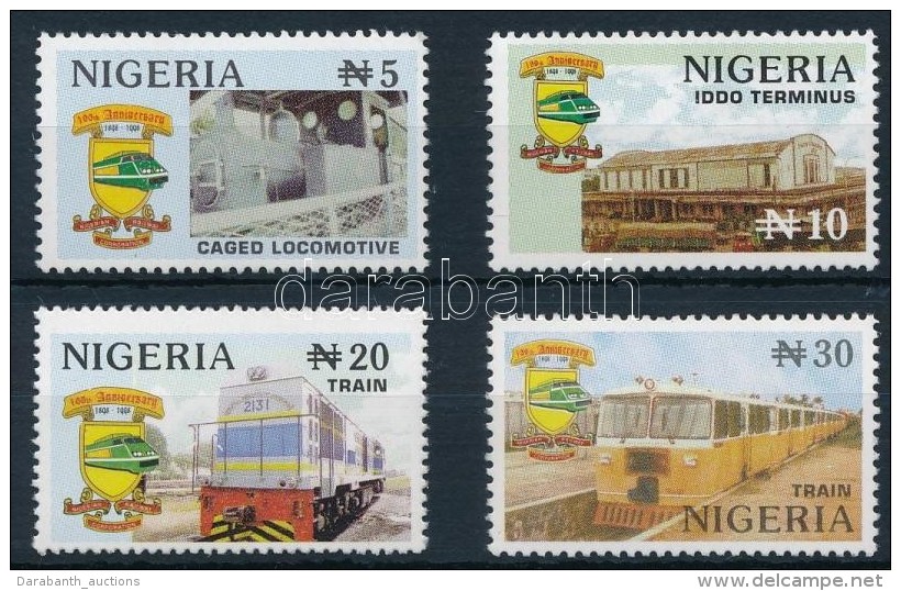 ** 1998 100 éves A Nigériai Vasúti Társaság Sor Mi 688-691 - Other & Unclassified