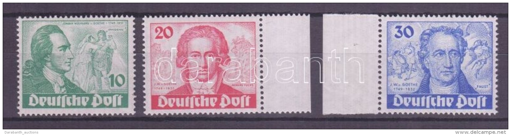 ** 1949 Goethe Mi 61-63 - Altri & Non Classificati