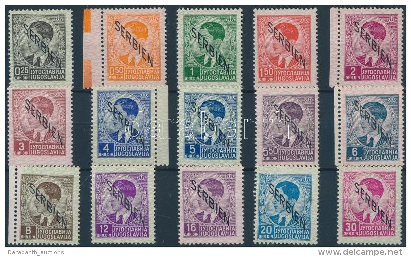 ** Szerbia 1941 Mi 1-15 - Andere & Zonder Classificatie