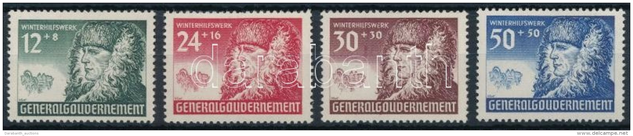 ** Generalgouvernement 1940 Téli Segély Sor Mi 59-62 - Other & Unclassified