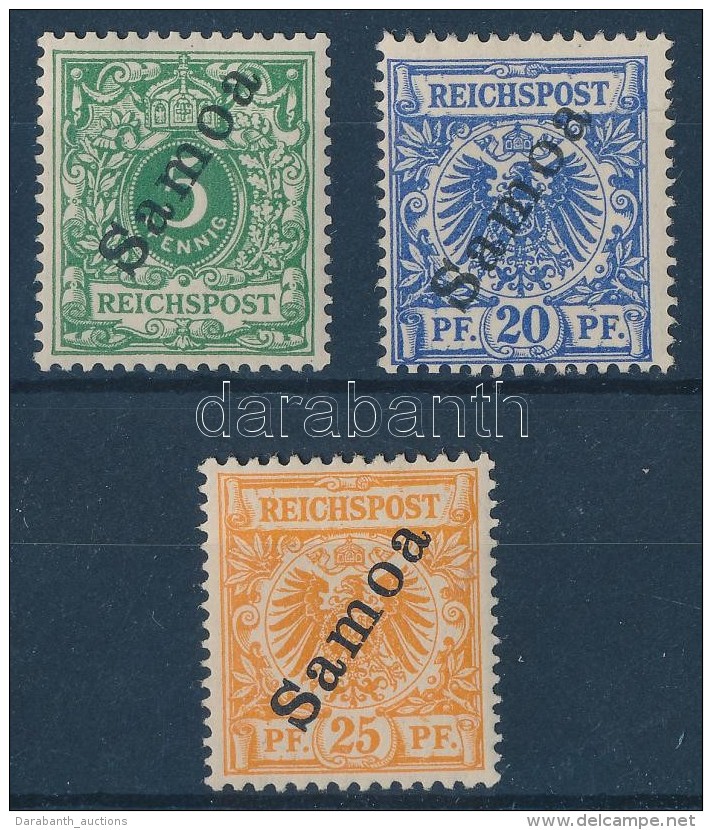 ** Samoa 1900 Mi 2, 4, 5 Signed: Bothe - Andere & Zonder Classificatie