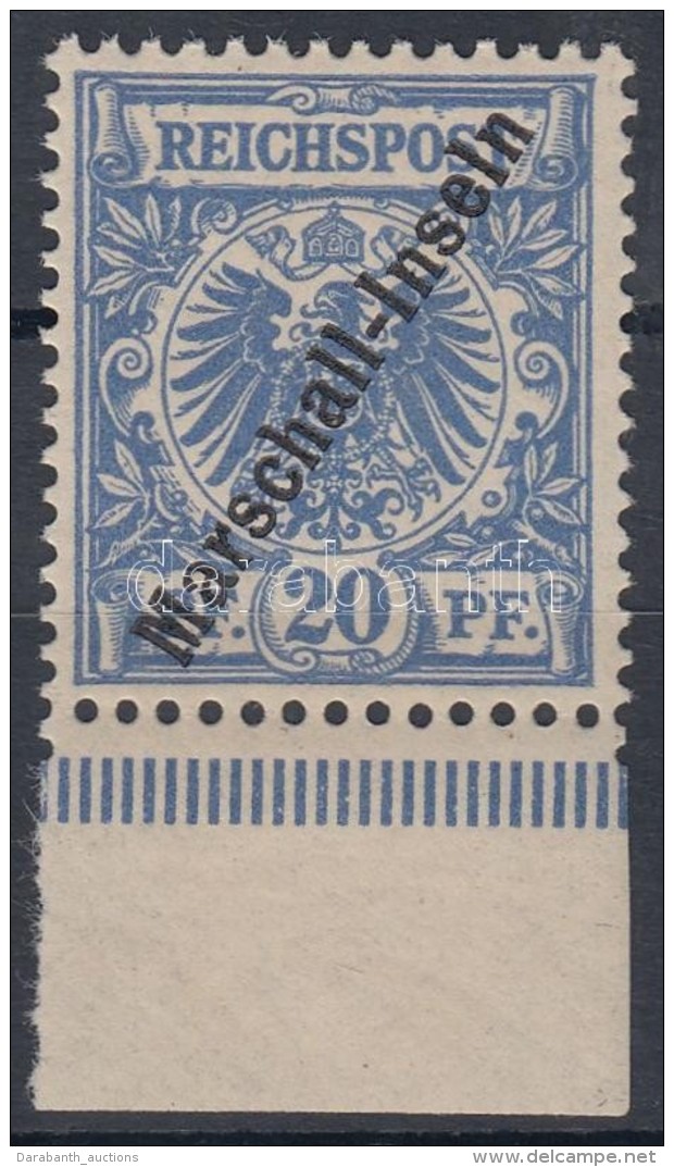 ** Marshall-Inseln 1897 Mi 4 I ívszéli / Margin Piece Signed: Bothe - Sonstige & Ohne Zuordnung