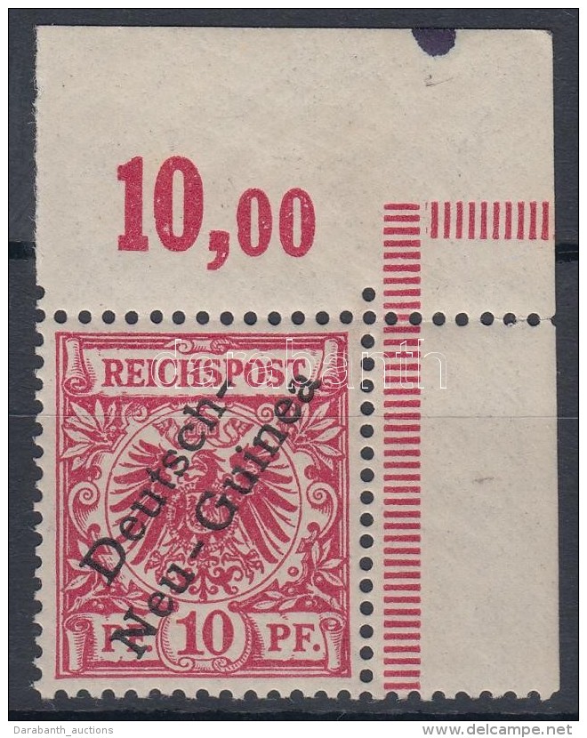 ** Deutsch-Neu-Guinea 1897 Mi 3bX ívsarki / Corner Piece. Certificate: Jäschke-Lantelme - Otros & Sin Clasificación