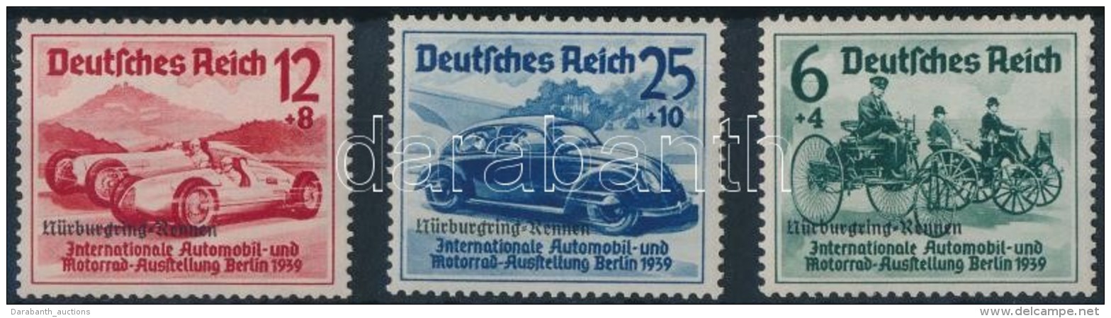 ** 1939 Nürburgring Autóverseny Sor Mi 695-697 - Autres & Non Classés
