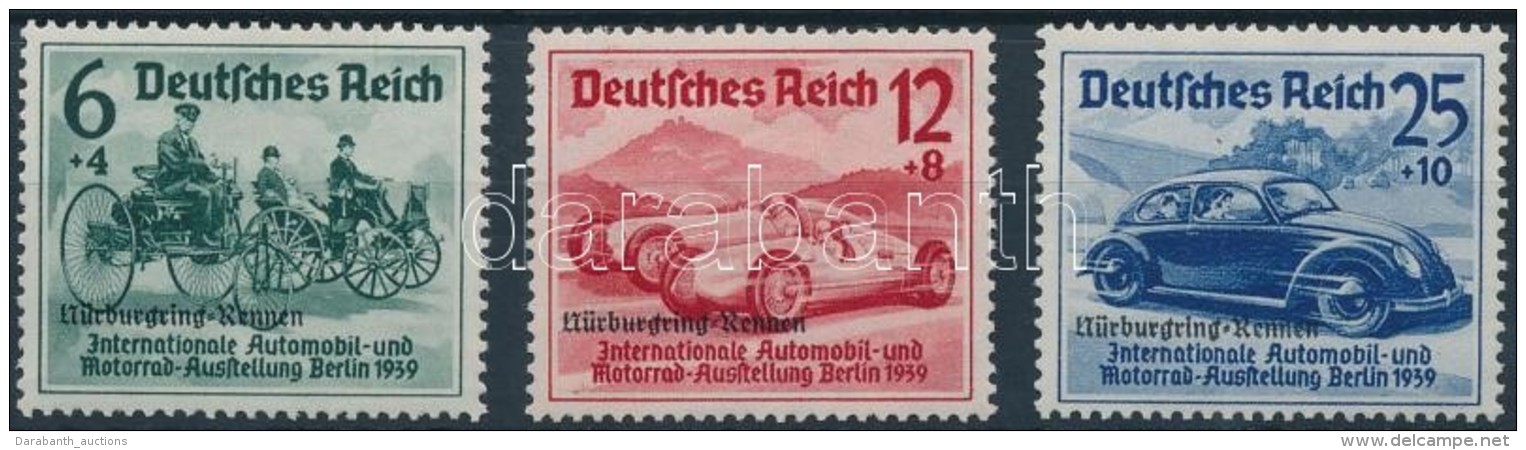 ** 1939 Nürburgring Autóverseny Sor Mi 695-697 - Autres & Non Classés