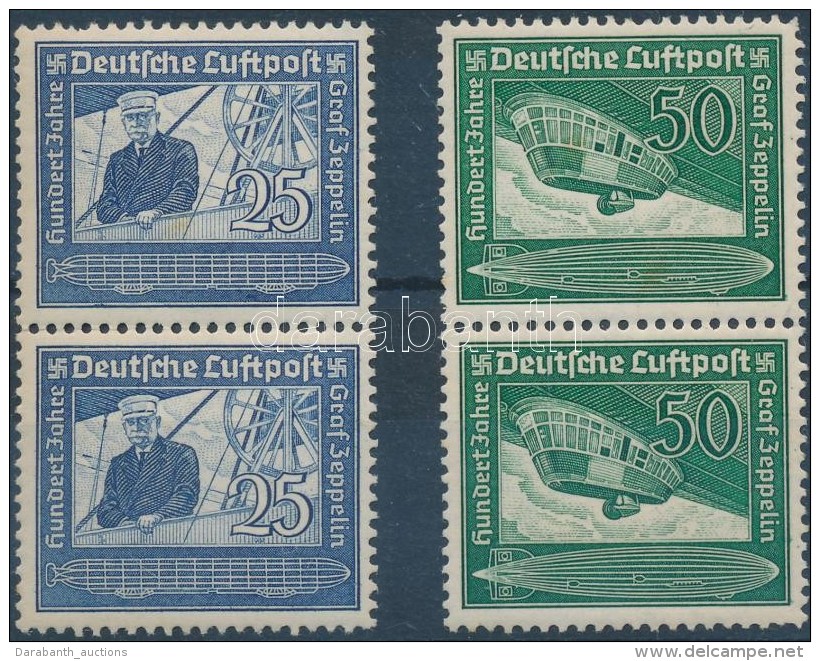 ** 1938 Ferdinand Graf Von Zeppelin Születésének 100. évfordulója 2 Sor... - Other & Unclassified