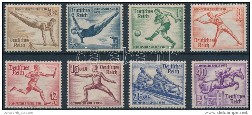 ** 1936 Berlini Nyári Olimpia Sor Mi 609-616 - Sonstige & Ohne Zuordnung