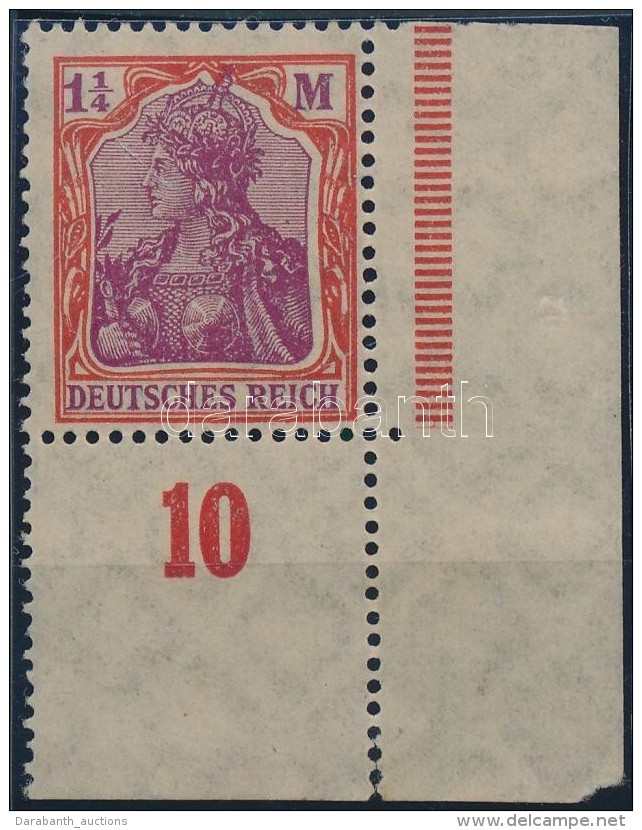 ** 1920 Mi 151 Y (Mi EUR 1800,-) (ívsarki Bélyeg, Az ívszélen Falc / Corner Stamp,... - Andere & Zonder Classificatie