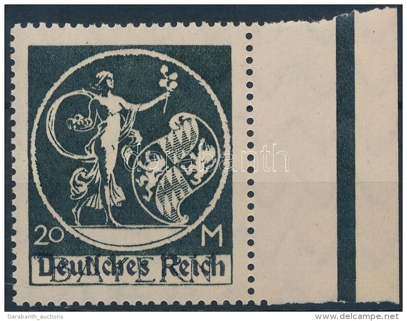 ** 1920 Mi 138 PF V ívszéli Bélyeg Lemezhibával / Margin Piece With Plate Variety.... - Andere & Zonder Classificatie