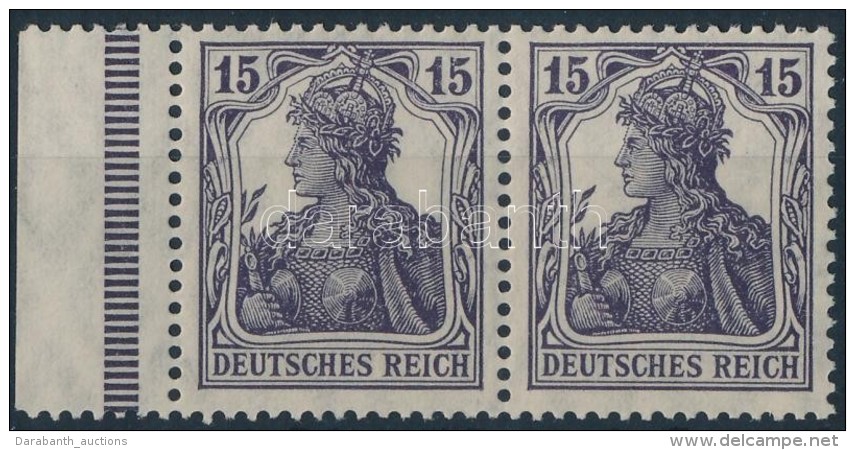 ** 1916 Mi 101 A Dgz ívszéli Pár / Margin Pair (Mi EUR 300,-) Signed: Infla Berlin - Andere & Zonder Classificatie