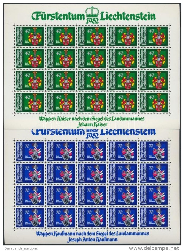 ** 1982 Címerek (III) Kisívsor Mi 793-796 - Andere & Zonder Classificatie