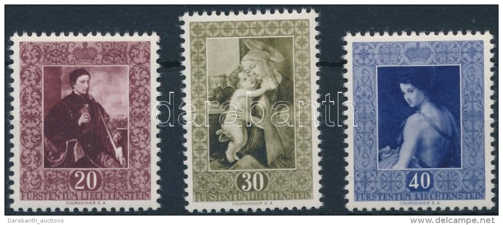 ** 1952 Festmény Sor Mi 306-308 - Other & Unclassified