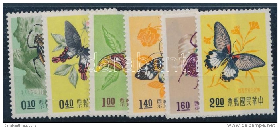 ** 1958 Rovarok, Lepkék Sor Mi 282-287 - Autres & Non Classés