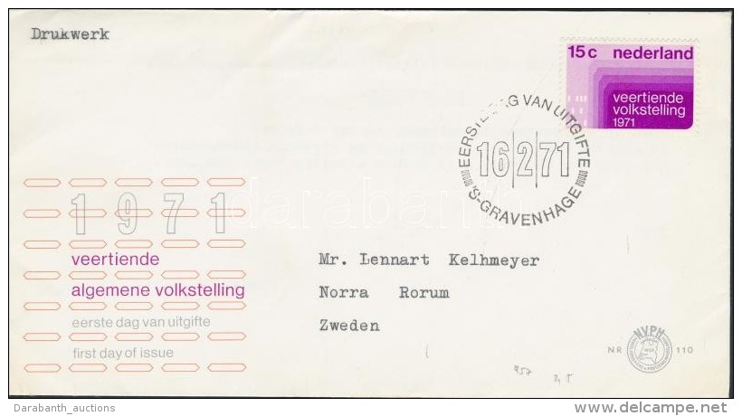 1971-1972 6 Klf Futott FDC Svédországba - Other & Unclassified