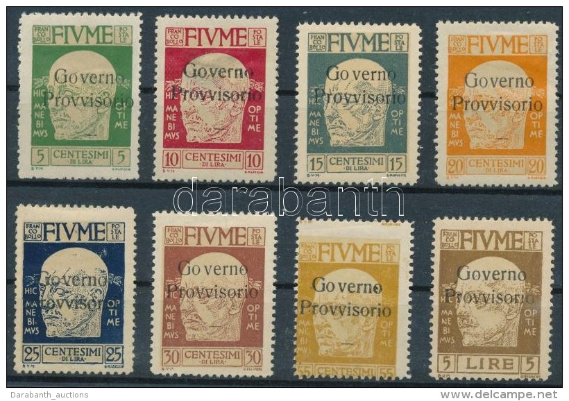 * 1921 8 Klf Bélyeg Mi 114-115 I, 116-119, 122, 127 - Sonstige & Ohne Zuordnung