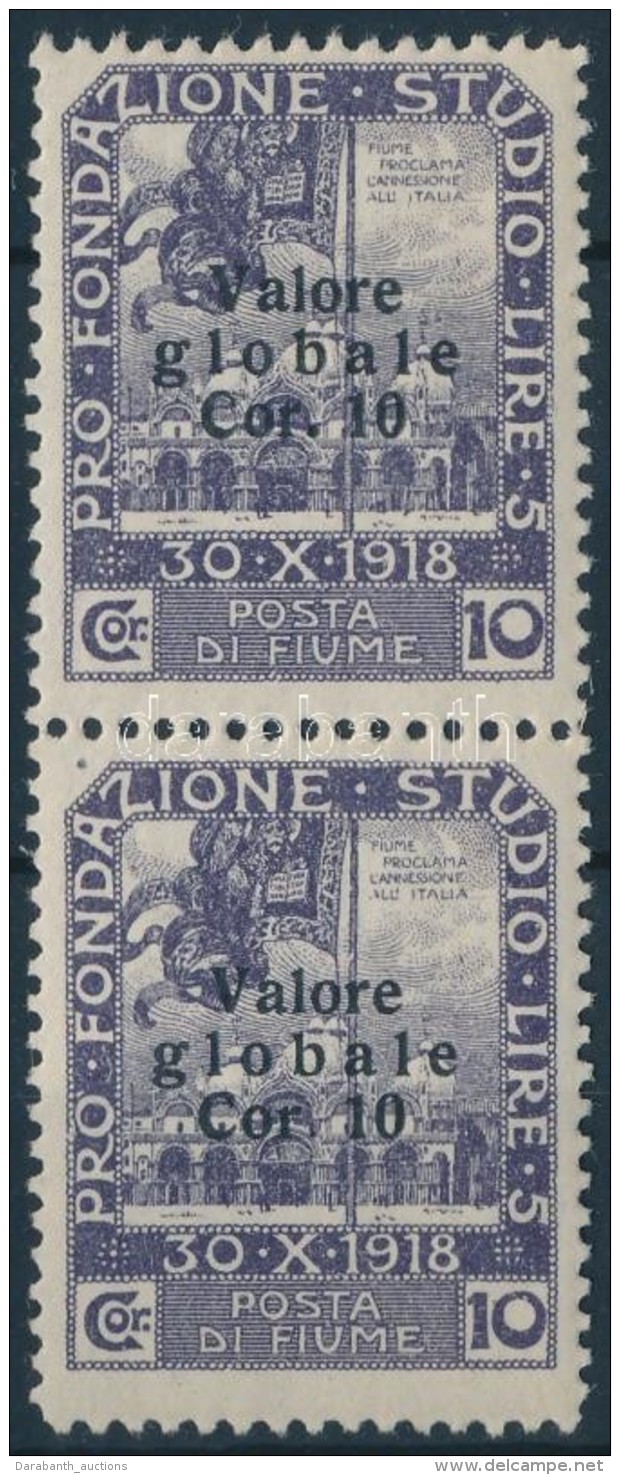 ** 1919 Mi 85 Pár I. Típusú Felülnyomással / Pair With Overprint Type I. - Sonstige & Ohne Zuordnung