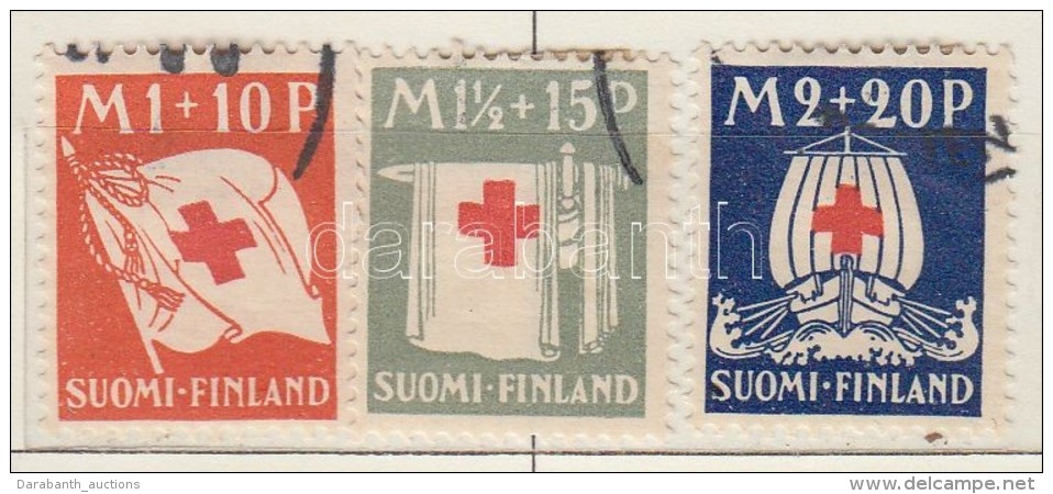 O 1930 Vöröskereszt Mi 158-160 - Andere & Zonder Classificatie