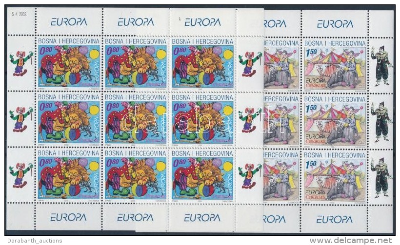 ** 2002 Europa CEPT, Cirkusz Kisív Sor Mi 88-89 - Andere & Zonder Classificatie