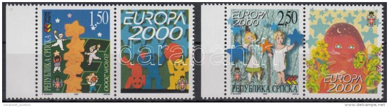 ** 2000 Európa Szelvényes Sor Mi 167-168 - Autres & Non Classés