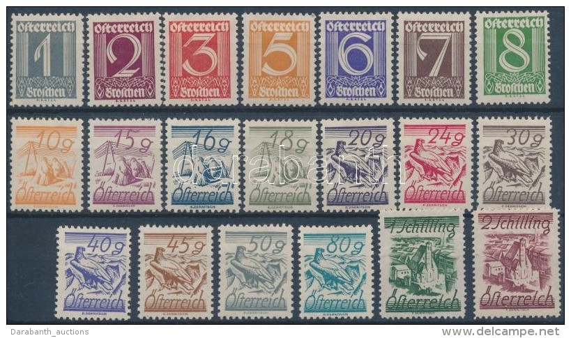 * 1923 Schilling 20 érték Mi 447-449, 451-467 - Autres & Non Classés